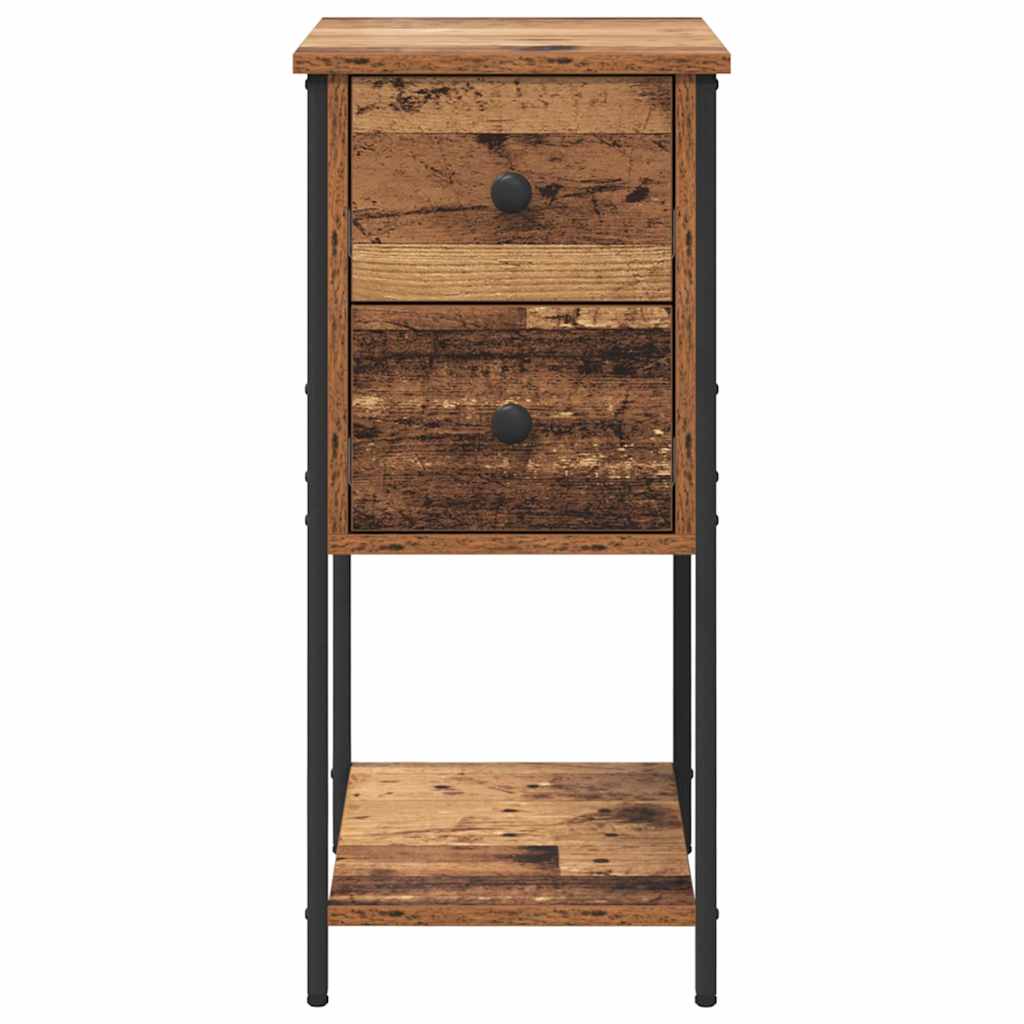 Bedside Cabinet 2 pcs Old wood 32 x 42 x 70 cm Engineered wood